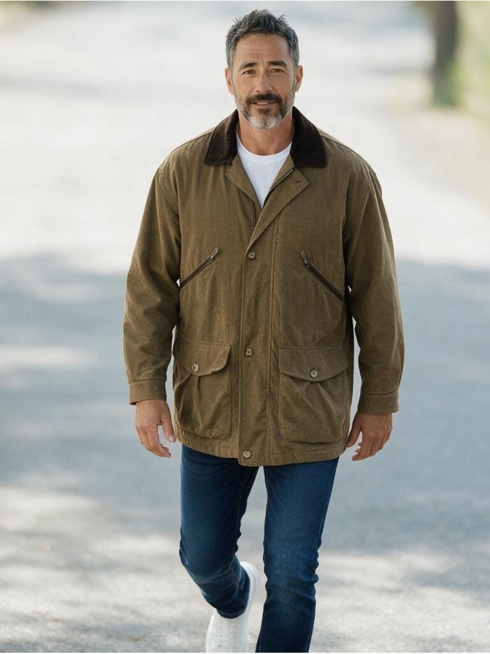 LONDON FOG Men’s Large Brown Lined Barn Jacket